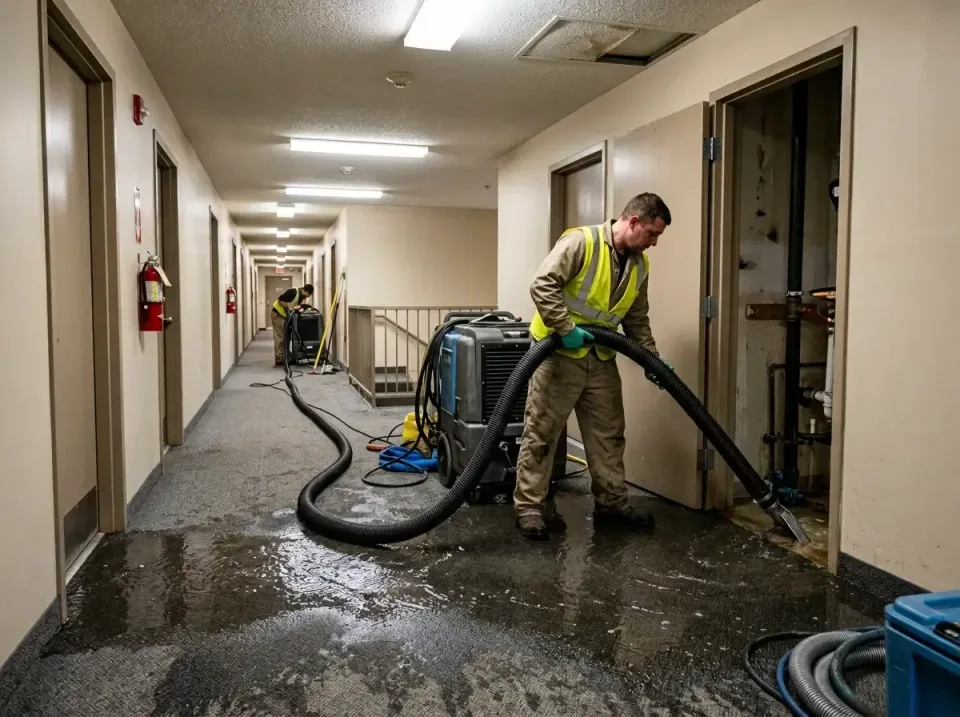 multi-unit-apartment-hallway-f-005 — frequently asked questions, Emergency Burst Pipe Water Extraction & Removal in Ladue, MO